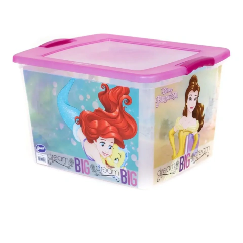 Caja Organizadora Plástica Disney De 45 Litros Princesas en internet