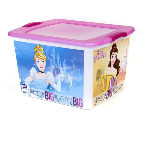 Caja Organizadora Plástica Disney De 45 Litros Princesas