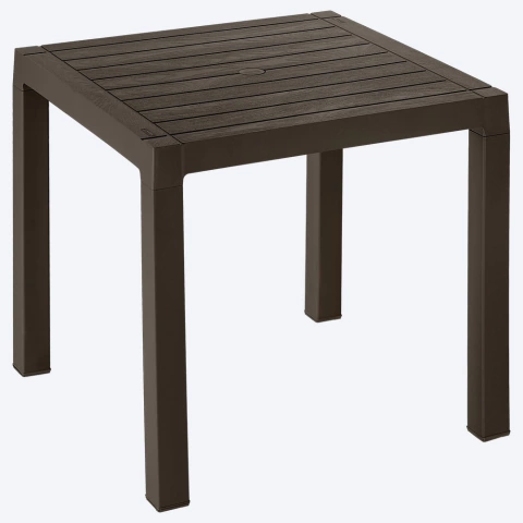 Mesa cuadrada Baru apariencia madera