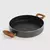 Cacerola Sarten Doble Tri-chef Teflón Italiano 24cm Con Asas