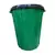 Tacho De Basura Redondo 70 Litros Tapa Plana Cesto Reforzado