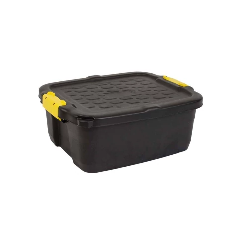 Caja Organizadora Negra 24 Lts. HEAVY DUTY - ALTA RESISTENCIA - Precintable