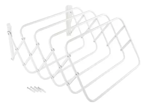 Tender Tendedero Duplex De Pared 100 Cm Acero Luxe
