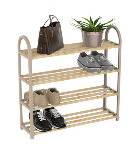 Mueble De Madera Luxe Organizador Zapatos 4 Niveles Armable