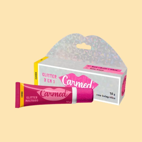 Carmed Hidratante Labial Glitter 3 Em 1 10g