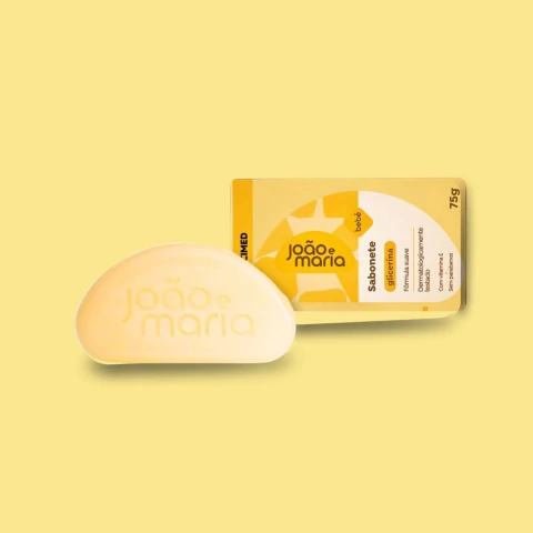 João E Maria Sabonete Em Barra Glicerina 75g