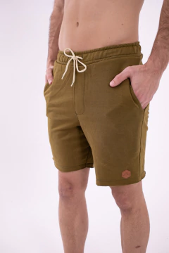 Bermuda Moletom Verde Militar - comprar online