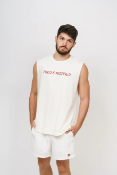 Regata Machao Algodão Tudo é Mistério Off White