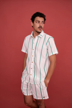 Camisa de Linho Listras