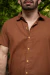 Camisa de Linho Caramelo - Estação 7