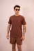 Camiseta Básica Cotton Café - comprar online