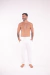 Calça Linho Slim Off White