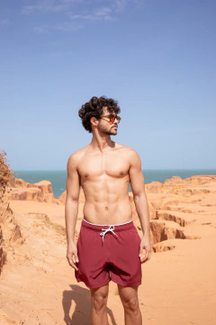 Short Tactel Vinho