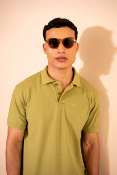 Camisa Polo Piquet Verde Endro - comprar online