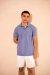 Camisa Polo Piquet Azul - comprar online