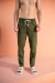 Calça Linho Slim Verde Militar na internet