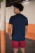 Camiseta Básica cotton Azul Marinho - comprar online