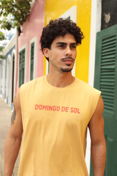 Regata Machao Algodão Domingo de Sol Creme - comprar online