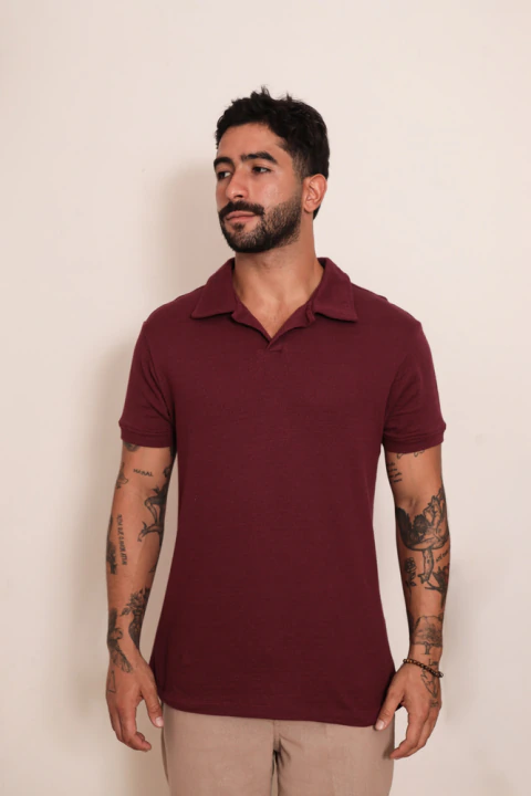 Camisa Polo Tricô Park Bordô