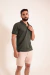 Camisa Polo Tricô Verde Militar - comprar online