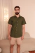 Camisa de Linho Verde Militar - comprar online