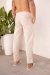 Calça Linho Slim Creme na internet