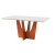 Mesa Albacete Retangular 1,60m + 6 lugares - Design Contemporâneo para Sala de Jantar - loja online
