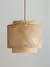 Pantalla colgante ningh 40x40x37cm natural