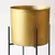 Macetero de pie 20x25x40cm dorado - comprar online