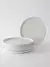 Plato postre fushion 20cm blanco x6