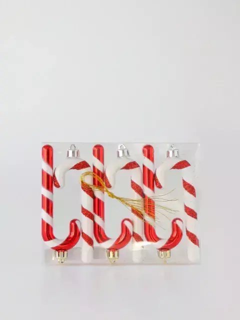 Adorno bastones navidad x6 tradicional