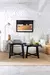 Mesa ratona circular 70x70x50cm negra - tienda online