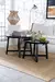 Imagen de Mesa ratona circular 70x70x50cm negra