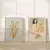 Cuadro set mujer con flores 45x60cm varilla natural - comprar online