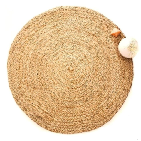 Alfombra de yute 90cm natural - comprar online