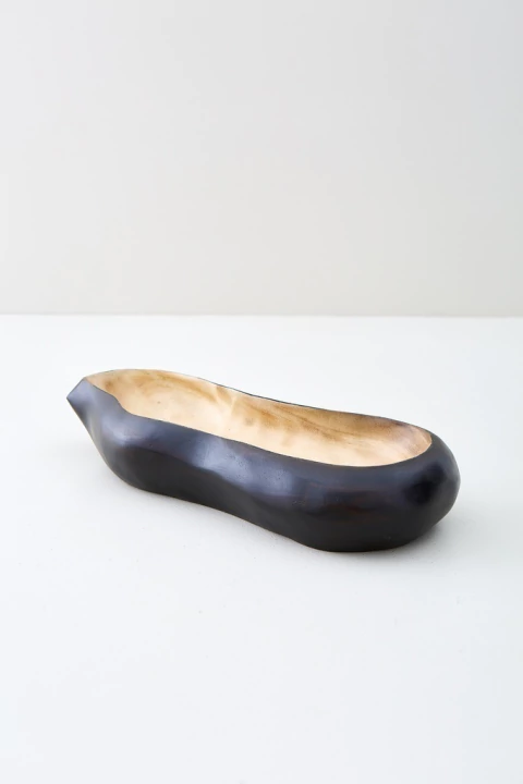 Centro turner 17x45x7cm negro y natural - comprar online