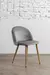 Silla de comedor velvet 45x49x76cm gris claro - comprar online