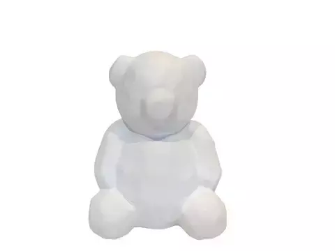 Adorno bear 12x14cm blanco