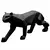 Figura pantera 53x13x23cm negra