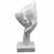 Escultura faces 12x12x30.5cm blanco