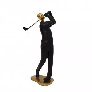 Escultura golf II 10x7x28cm dorada