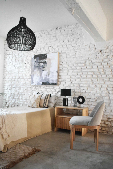 Mesa de luz tatti varillada 70x40x60cm - comprar online