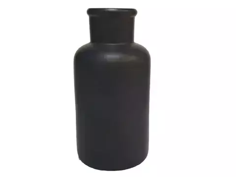 Florero cuello 10.5x21.5cm negro