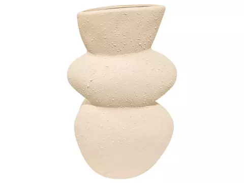 Florero poe 8x8x29cm hueso - comprar online