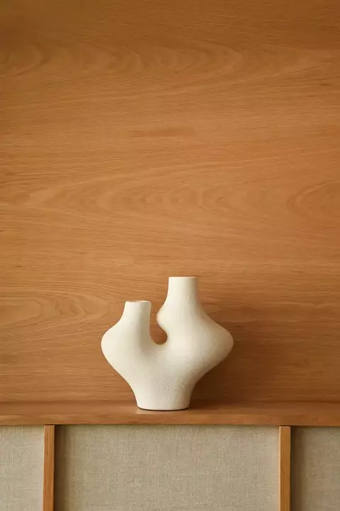 Objeto dinámico parada Blanca 25x25x9cm