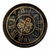 Reloj con engranaje con marco 72x61x8cm negro - comprar online