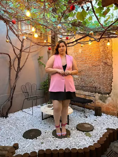Colete Waffle ROSA - comprar online