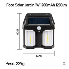 2x1 LÁMPARA SOLAR DOBLE CON SENSOR DE MOVIMIENTO en internet