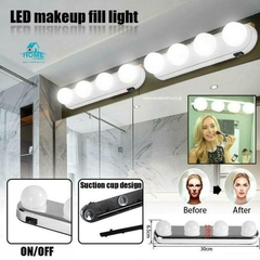 2X1 EN Kit Luces Led X4 focos Maquillaje Espejo Camarin - comprar online