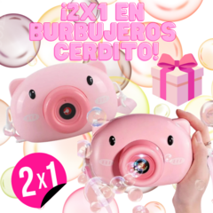 ¡2X1 EN BURBUJEROS CERDITOS EN FORMA DE CAMARA!